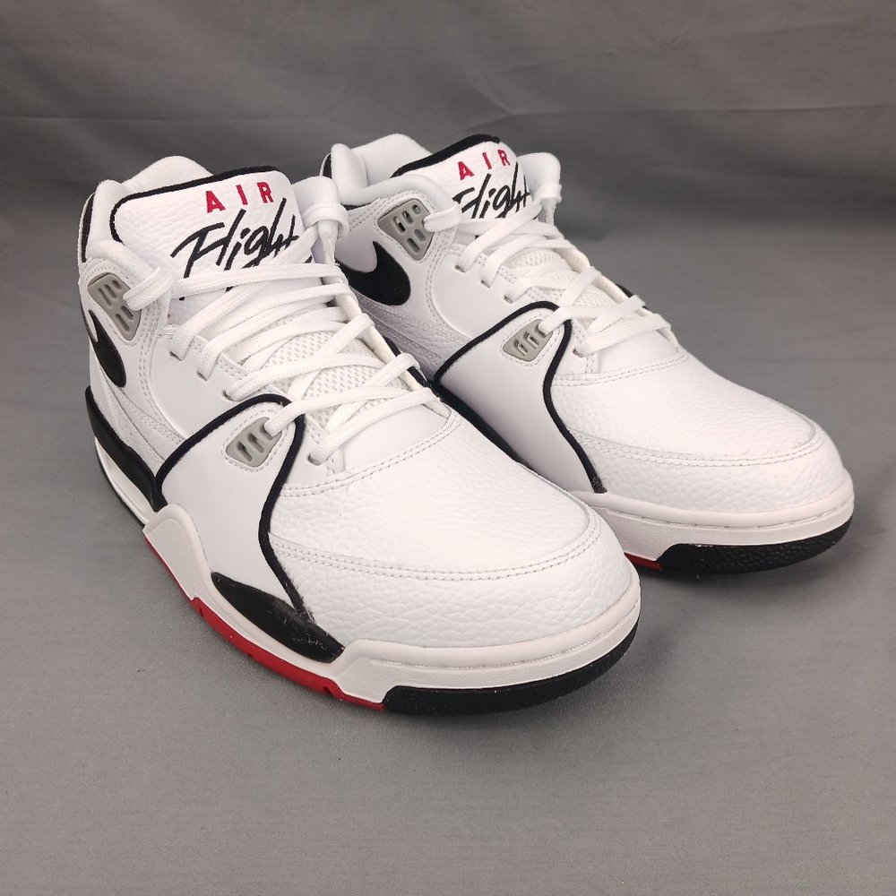 Nike Air Flight 89 Mid Men's Basketball Shoes White Black DB5918 100 Sizes 9-11 - Picture 5 of 9